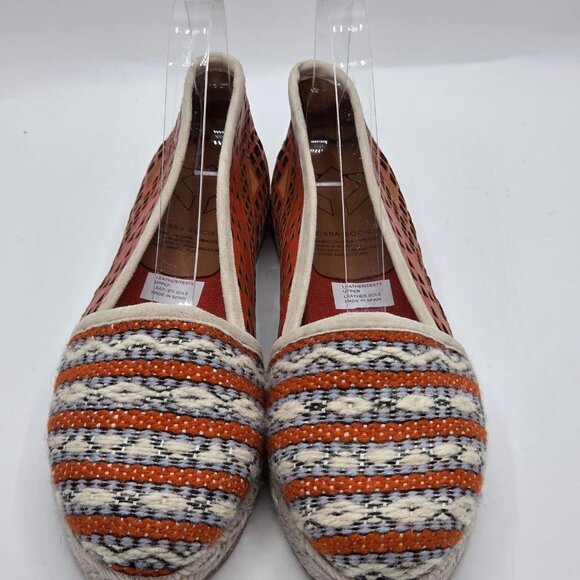 Cobra Society Espadrille Flats Molly Wool Leather Tapestry Espadrille NEW 7.5 - Picture 2 of 7